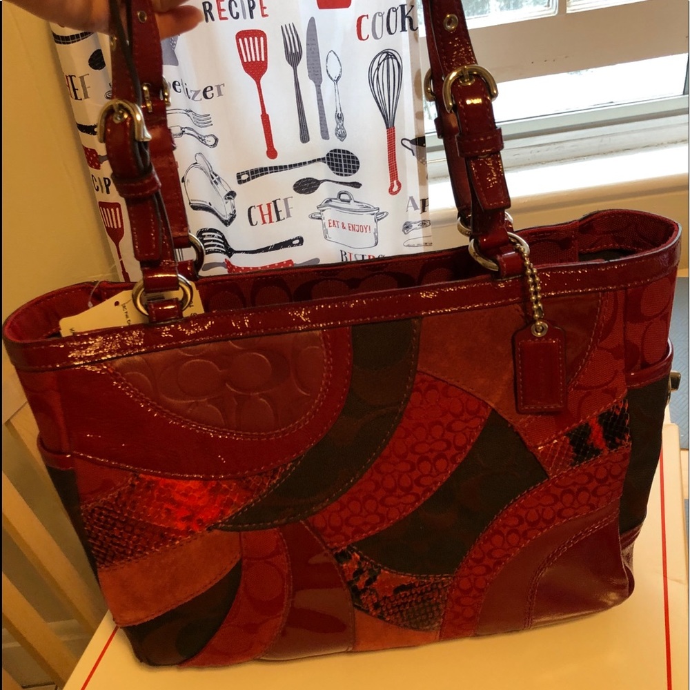 Coach Patchwork Gallon Tote